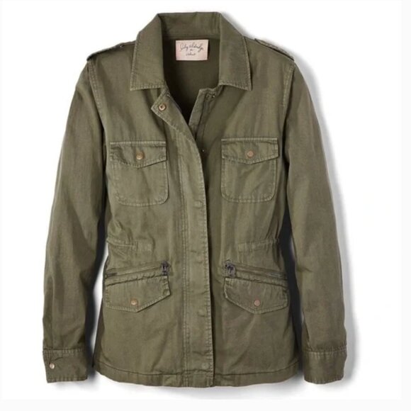 Velvet by Graham & Spencer ruby light-weight army jacket - Picture 1 of 6